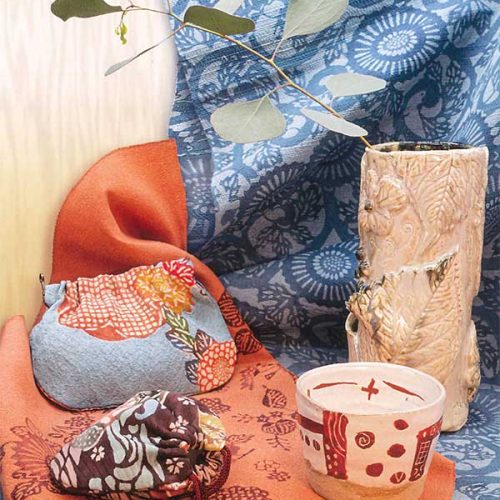 リベストギャラリー創 染物と陶芸の二人展-前田耀子 熊井美智子-