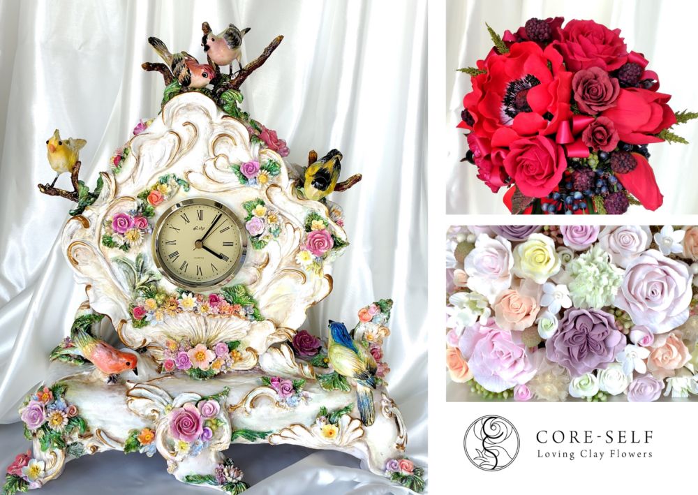 樹脂粘土のお花たち　かねこあつこ個展　～永遠に咲き環るお花の物語～