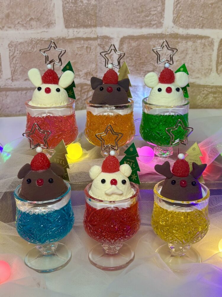 食品サンプル体験「クリスマスクリームソーダ作り」