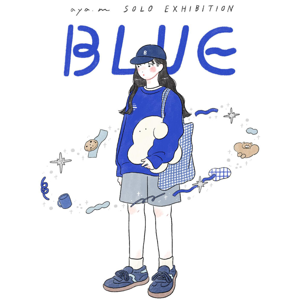 aya.m 個展　「BLUE」