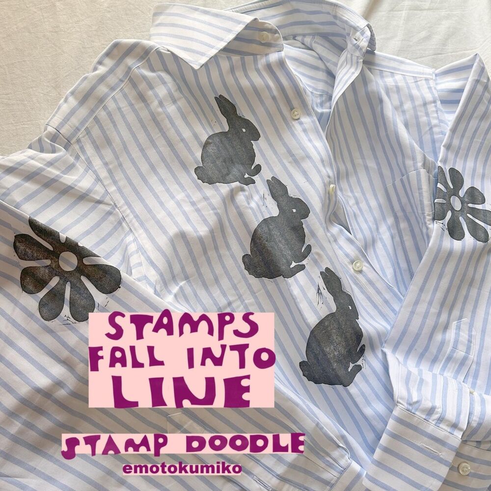 STAMP DOODLE / emotokumiko「STAMPS FALL INTO LINE」